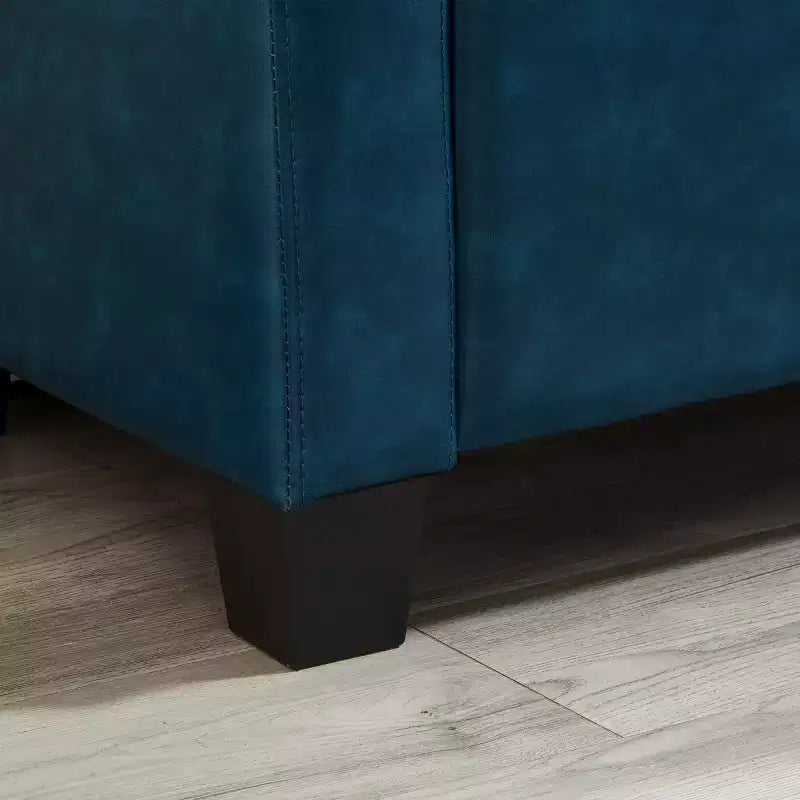 Banc de rangement moderne 48 pouces en cuir PU avec plateau à charnière, banc d'entrée avec rangement pour salon, chambre ou entrée