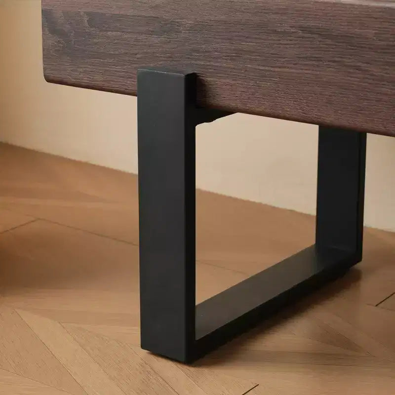 Banc de salle à manger de 59 po en MDF et pieds en métal, usage multiple