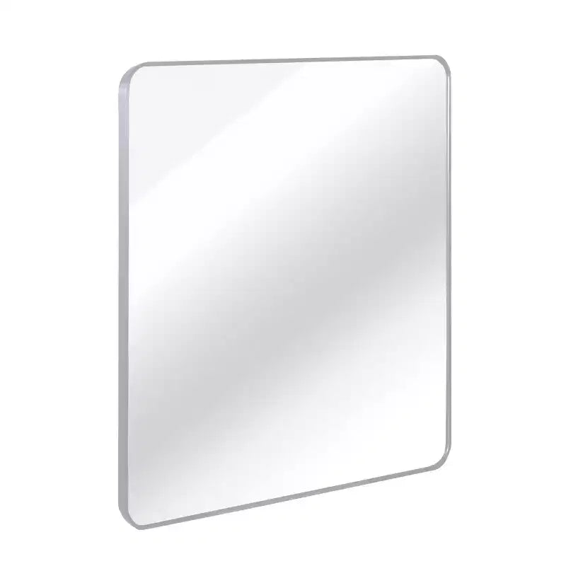 Miroir de salle de bain carré encadré en métal pour le mur