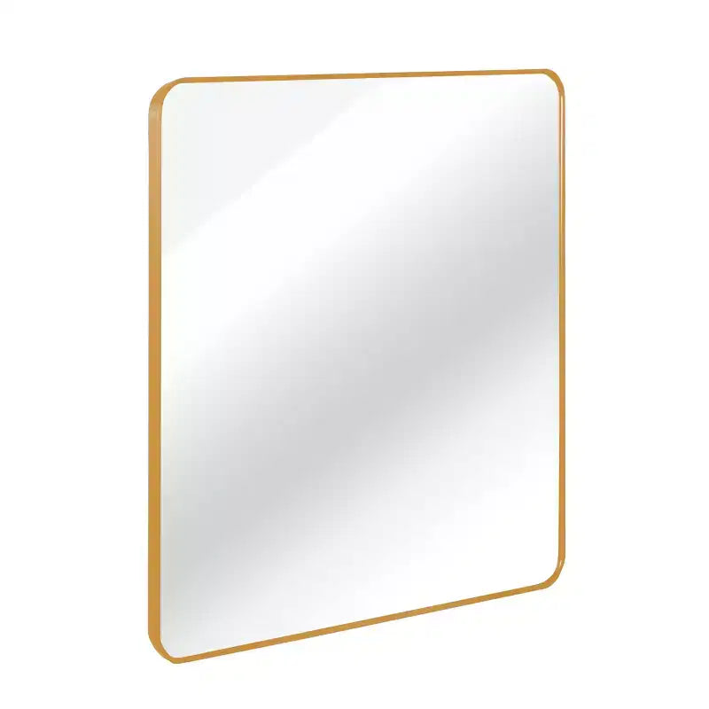 Miroir de salle de bain carré encadré en métal pour le mur