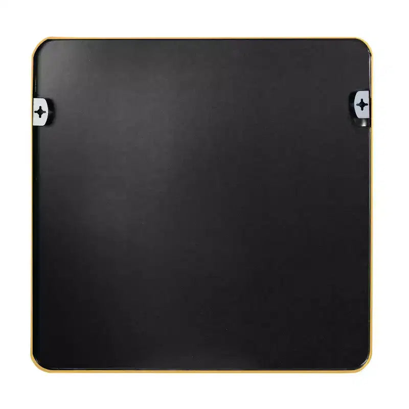 Miroir de salle de bain carré encadré en métal pour le mur