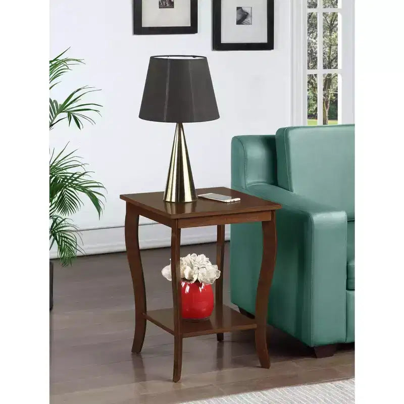 Table d'appoint en bois carrée 1 pièce