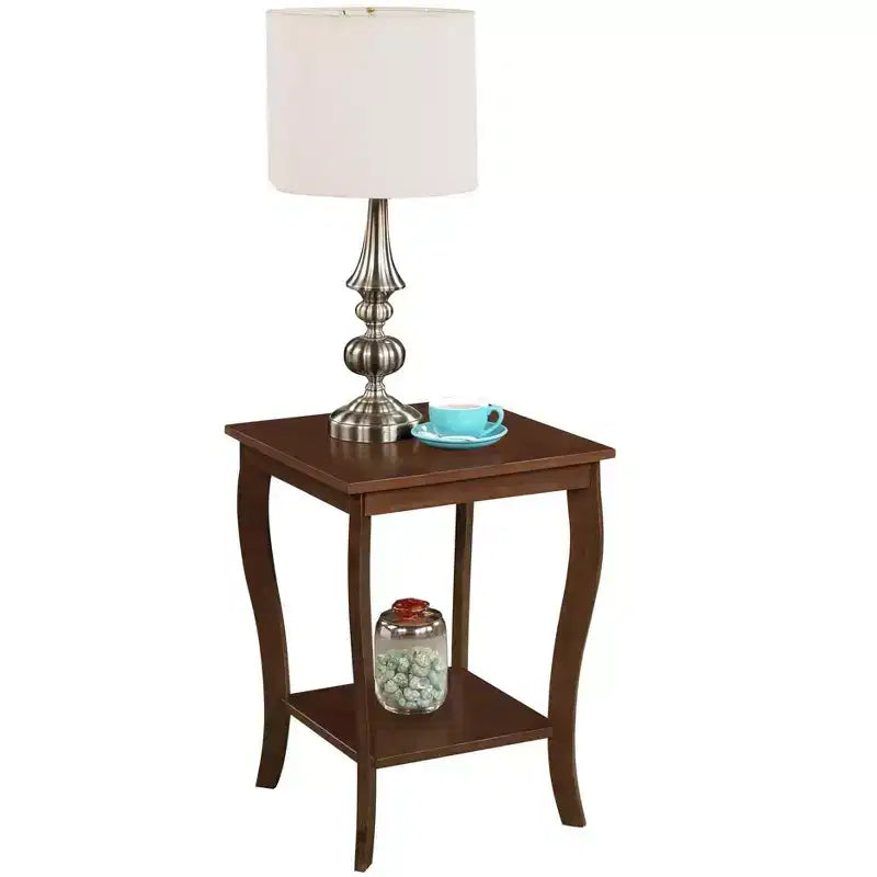 Table d'appoint en bois carrée 1 pièce