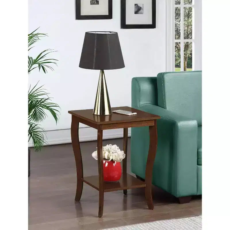 Table d'appoint en bois carrée 1 pièce