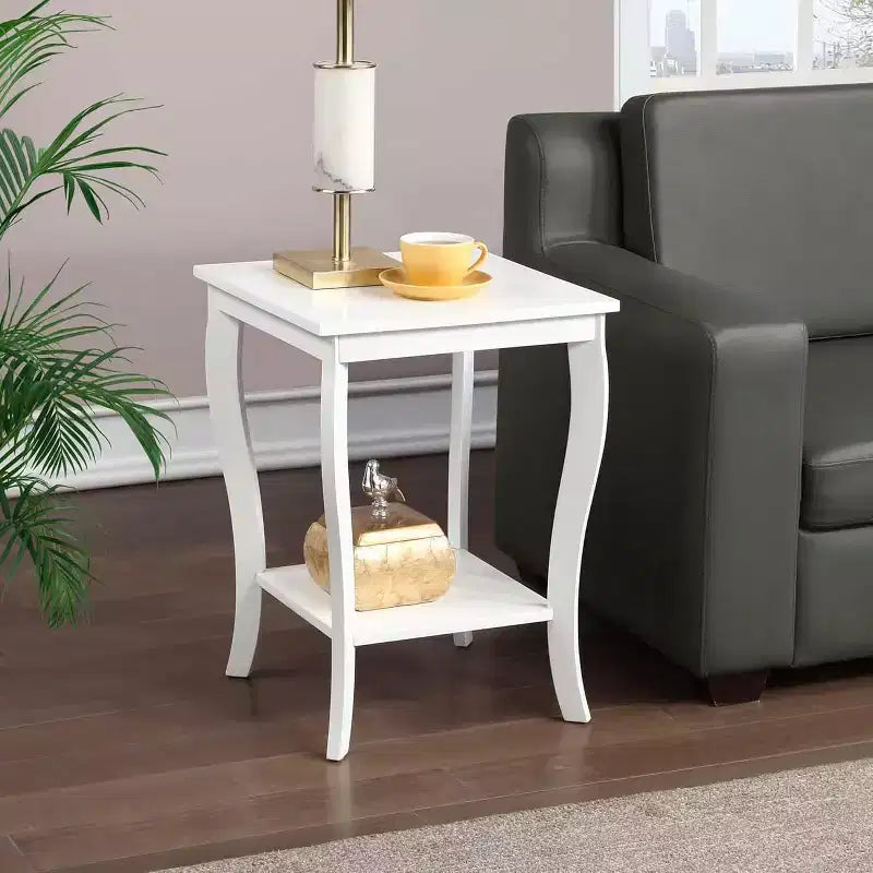 Table d'appoint en bois carrée 1 pièce