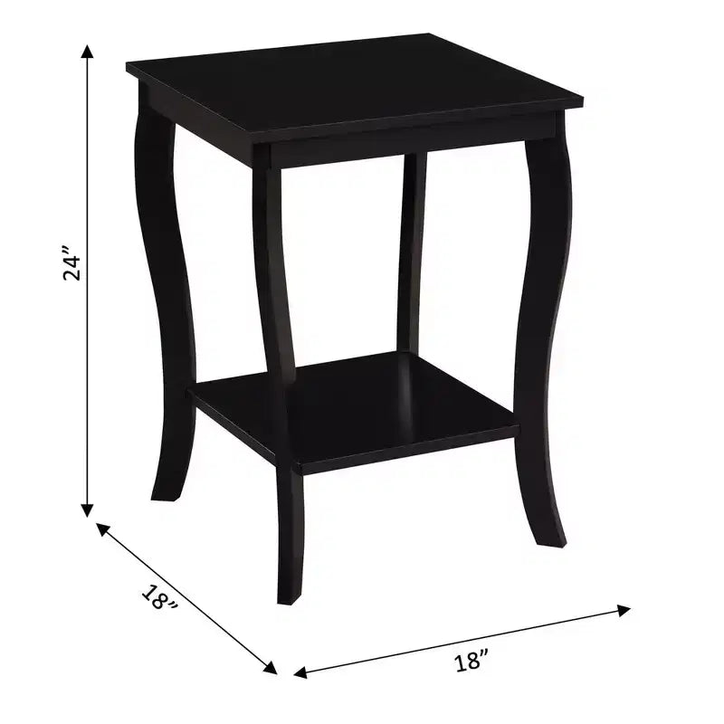 Table d'appoint en bois carrée 1 pièce
