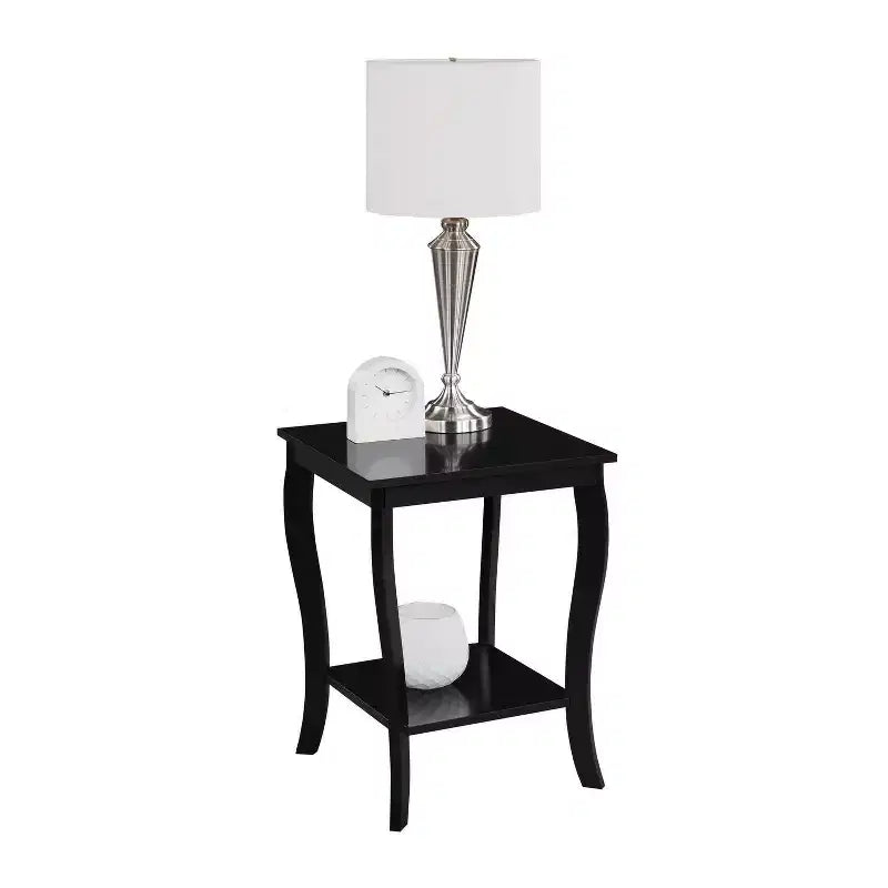 HomeStock Square Wood Table Top End Table 1 -piece