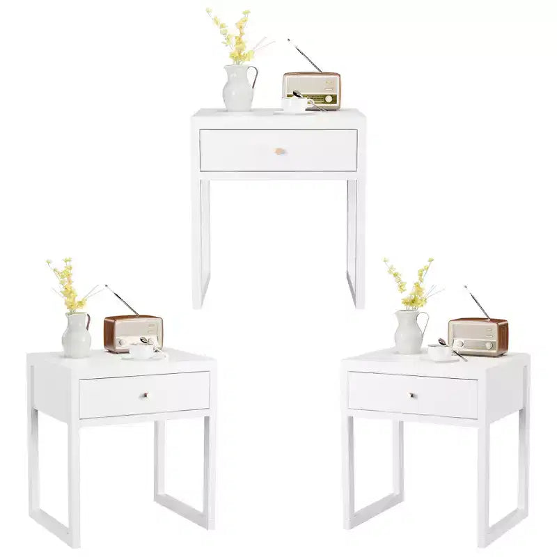 Tiroir de rangement minimaliste pour table de chevet rond/cylindrique