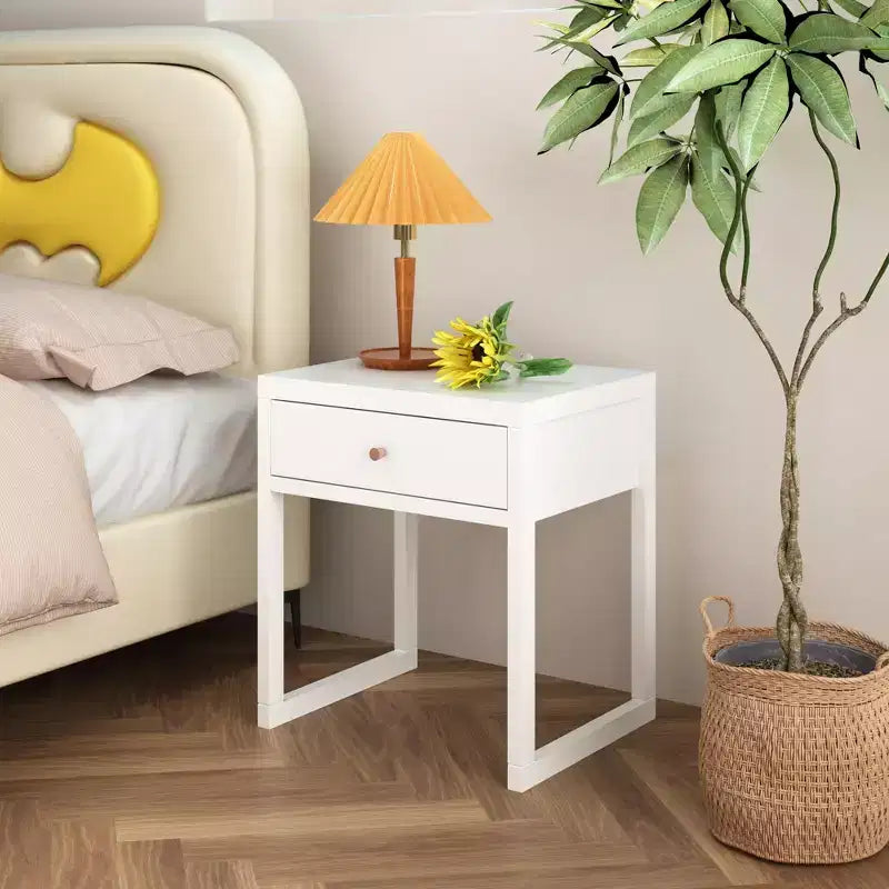 Tiroir de rangement minimaliste pour table de chevet rond/cylindrique