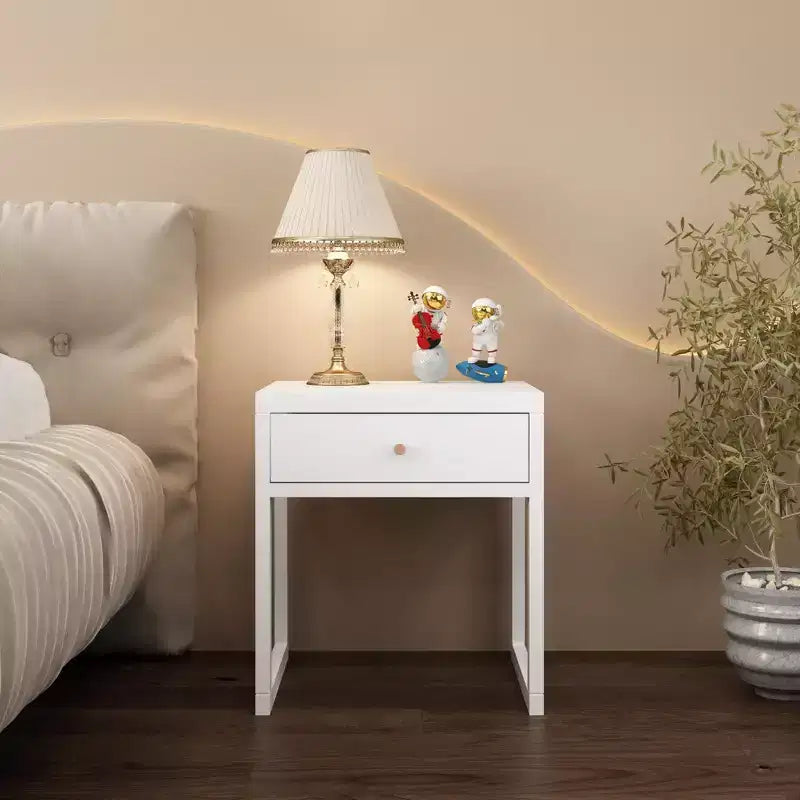 Tiroir de rangement minimaliste pour table de chevet rond/cylindrique