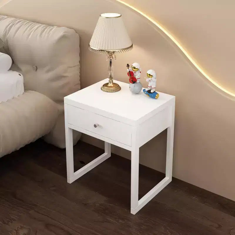 Tiroir de rangement minimaliste pour table de chevet rond/cylindrique