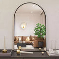 Miroir Mural de Salle de Bain Arc en Aluminium Moderne