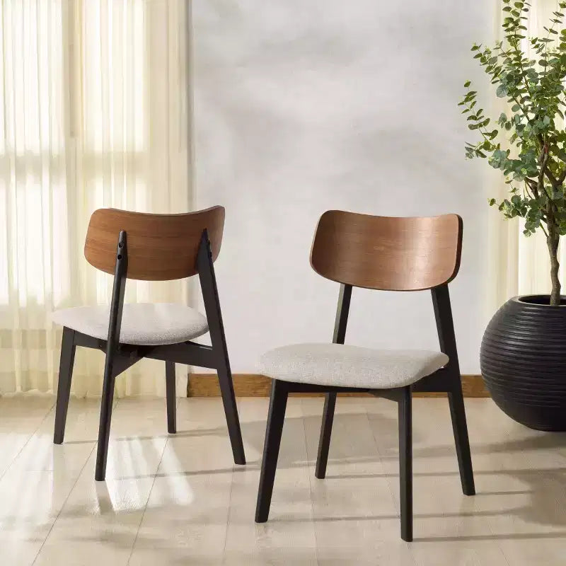 Chaise de salle à manger en bois (Lot de 2)