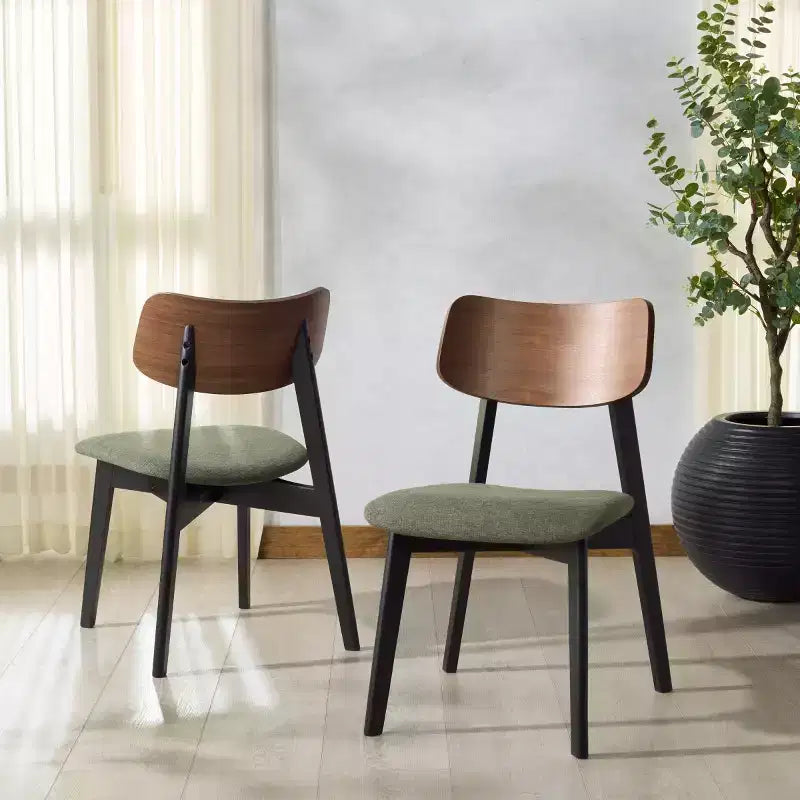 Chaise de salle à manger en bois (Lot de 2)