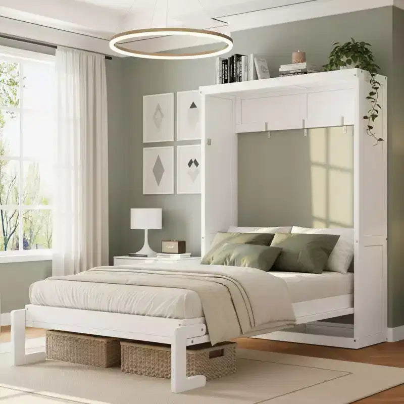 Lit avec armoire escamotable