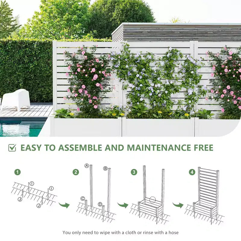 Meuble de rangement autoportant à 4 portes en bois grainé blanc avec portes en bois massif pour salon