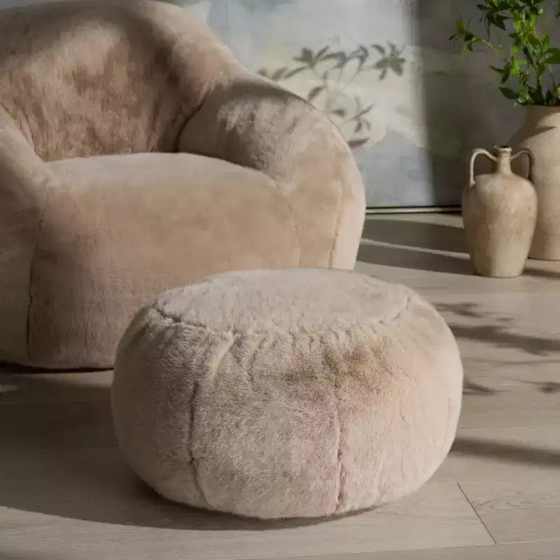 Coussin de siège rond avec rembourrage en polyester
