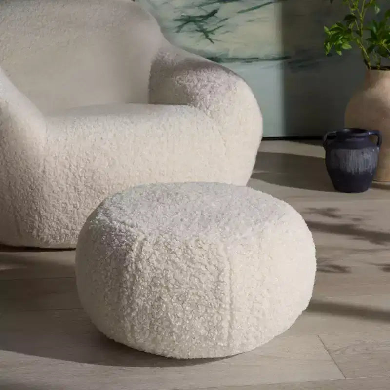 Coussin de siège rond avec rembourrage en polyester
