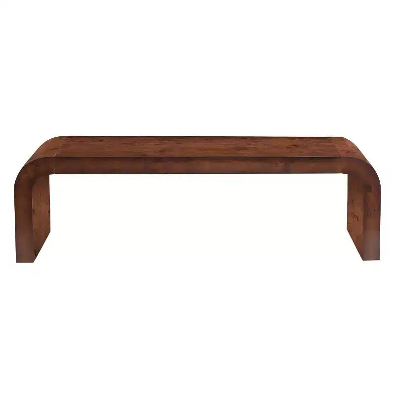 Table basse cascade moderne avec bords incurvés