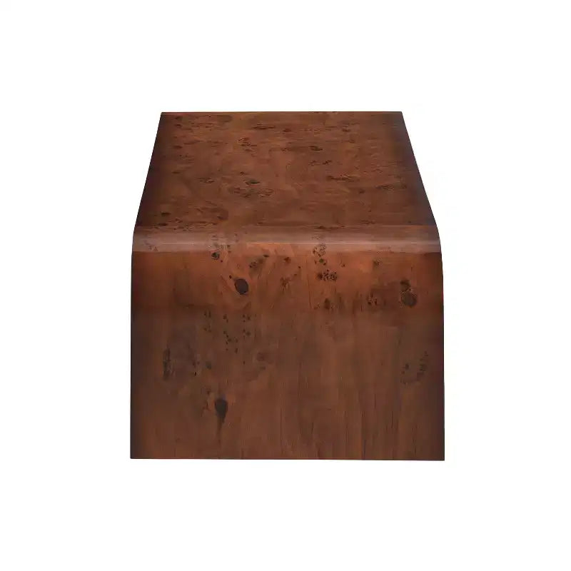 Table basse cascade moderne avec bords incurvés