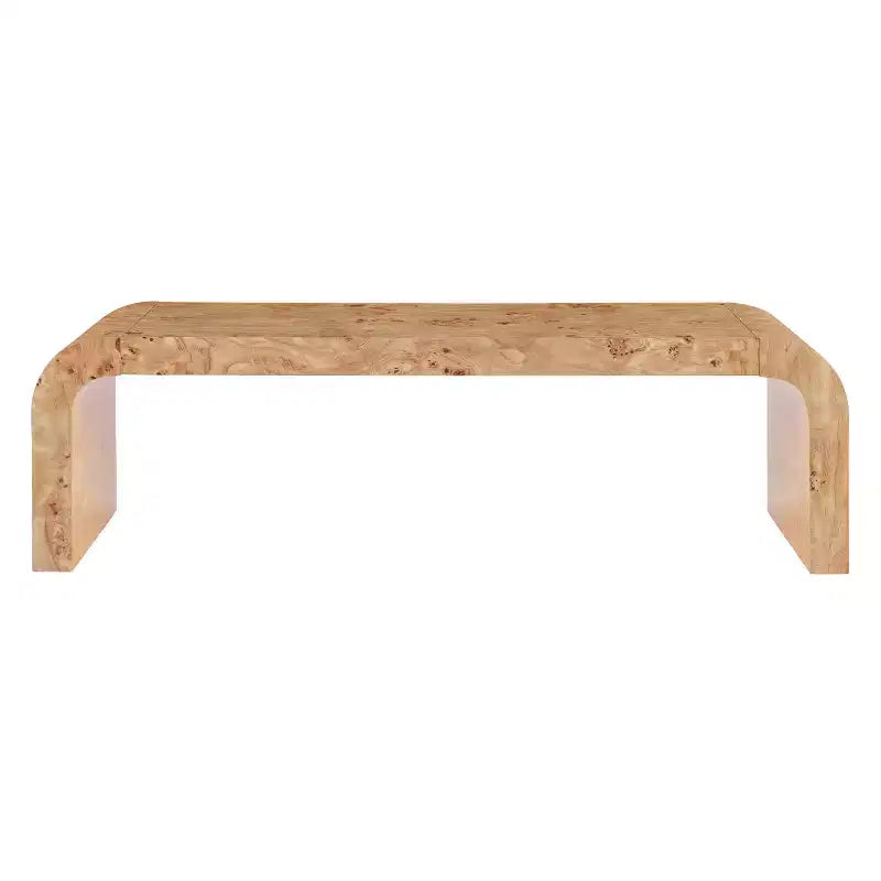 Table basse cascade moderne avec bords incurvés