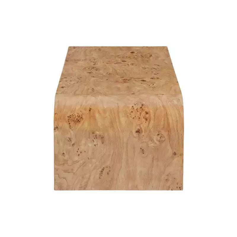 Table basse cascade moderne avec bords incurvés