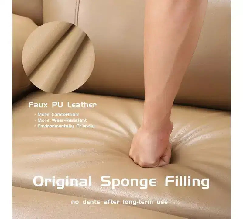 Fauteuil inclinable manuel en cuir surdimensionné, siège inclinable classique avec soutien lombaire et accoudoirs, pour salon, chambre à coucher, chambre de bébé, fauteuil de cinéma maison