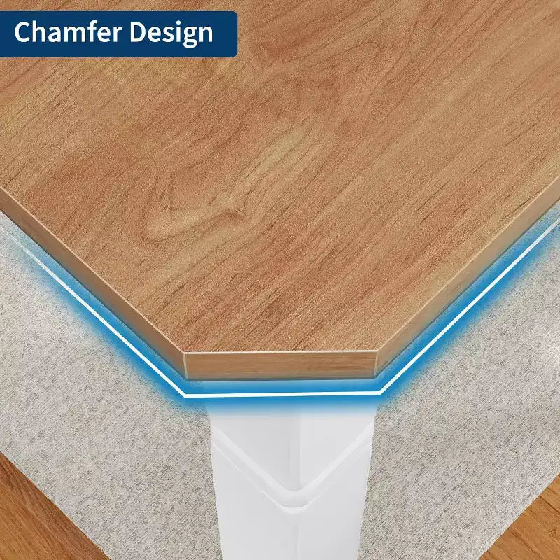 Table à manger longue industrielle pour 6-8 personnes, table de cuisine rectangulaire en bois avec cadre métallique robuste, style ferme moderne pour salle à manger et cuisine.