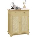 Modern Kitchen Storage Cabinet, Coffee Bar Cabinet with 2 Drawers, Doors and Adjustable Shelf