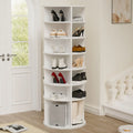 Rotating Shoe Rack Tower,7-Tier Shoe Rack,Free Standing 360Revolving Shoe Organizer,High Bottom Design,Fits 28 Pairs of Shoes