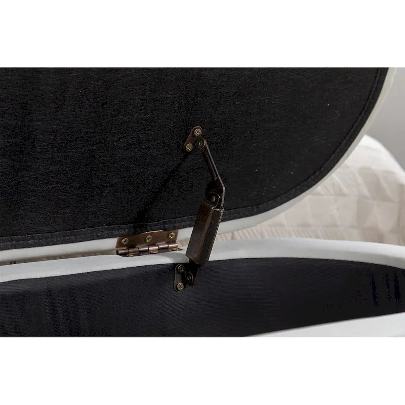 Velvet Fabric Storage Bench