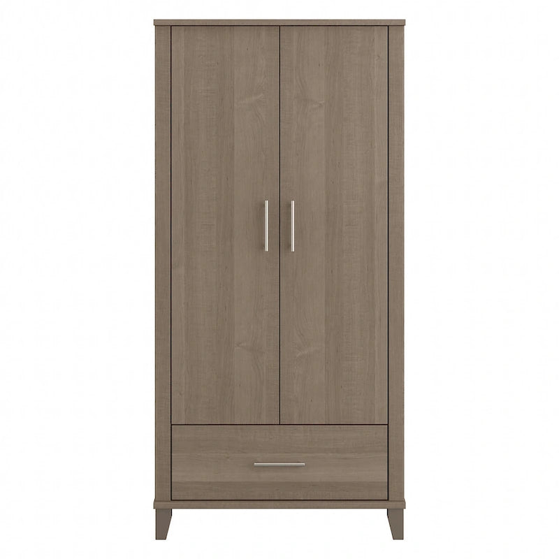 Somerset Tall Entryway Cabinet with Doors and Drawer by Bush Furniture
