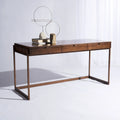 SAFAVIEH Couture Radunka 3-Drawer Smoked Eucalyptus Writing Desk