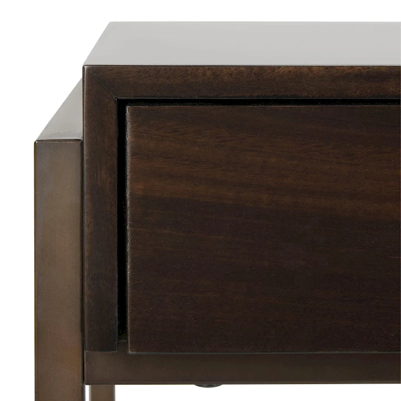 SAFAVIEH Couture Radunka 3-Drawer Smoked Eucalyptus Writing Desk