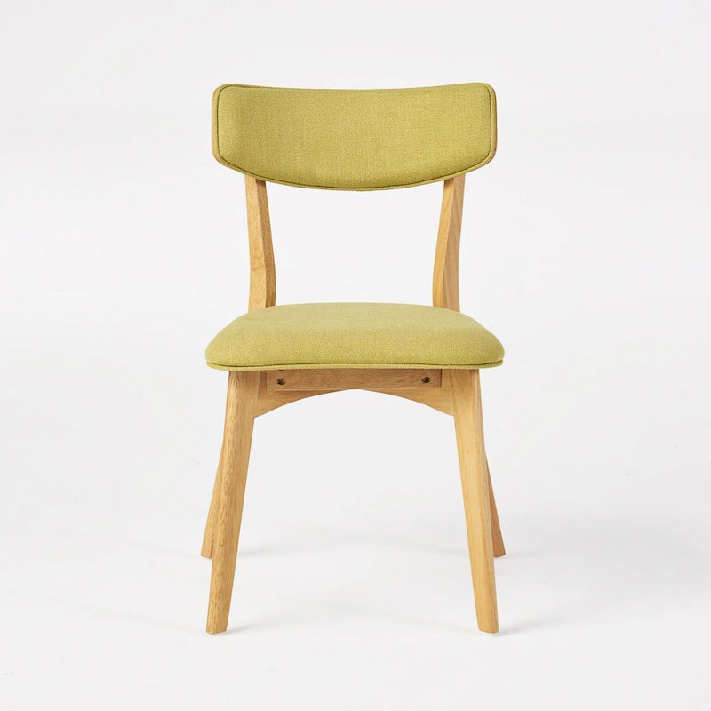 Chazz Mid-Century Modern Upholstered Rubberwood Dining Chairs (Set of 4) by Christopher Knight Home