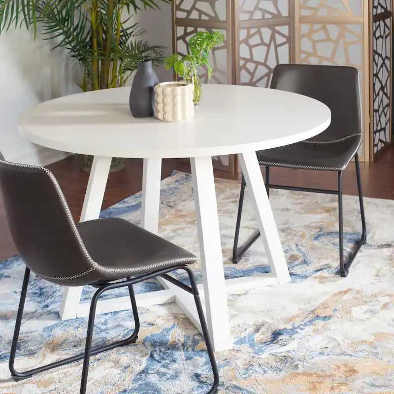 Compact Dining Table and Chair Set Conversation Dining Table and Chair Sets with Metal Chairs Legs for Office Living Room