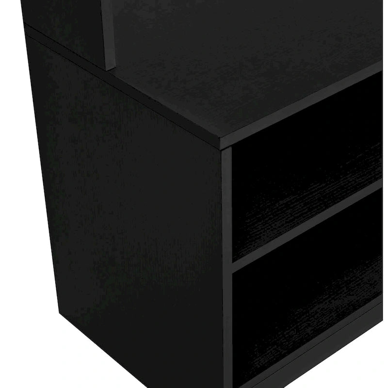 Modern Style Coat Rack with Shoe Bench, Shoe Storage, Storage Shelves and Pegboard, for Entrance and Hallway, Living Room