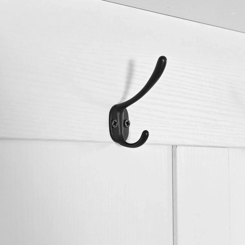 Modern Style Coat Rack with Shoe Bench, Shoe Storage, Storage Shelves and Pegboard, for Entrance and Hallway, Living Room
