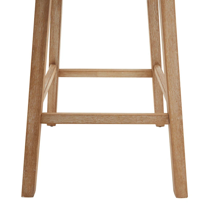 Roomfitters 33.25 Swivel Upholstered Counter Stools, Set of 2 Armless Bar Chairs with Rubberwood Frame and Footrest