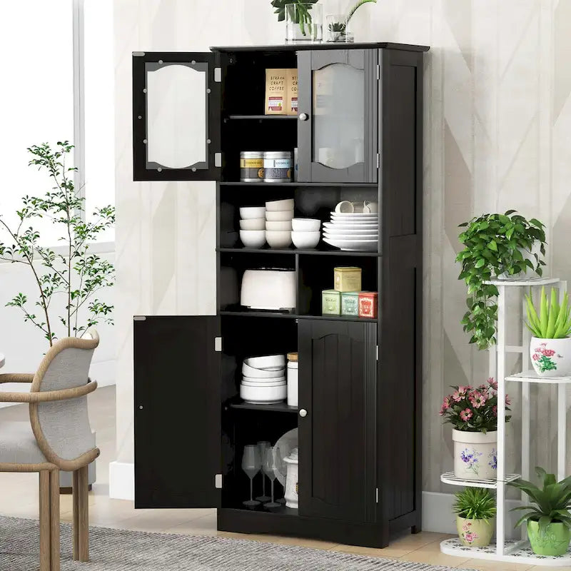 Costway 58.5 Tall Bathroom Storage Cabinet Freestanding Linen Cabinet - See Details