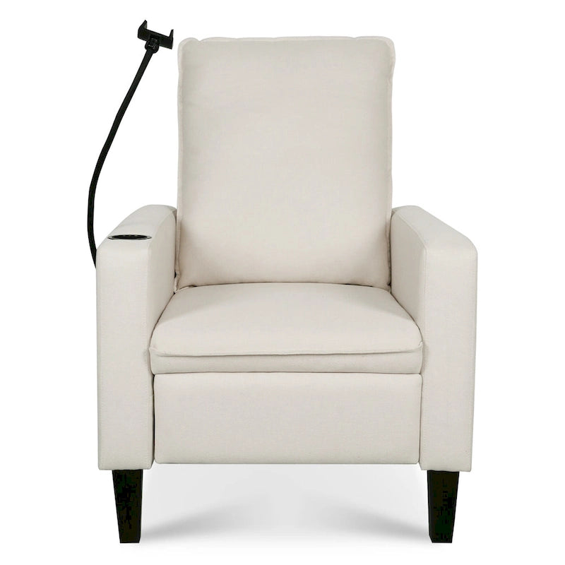 Recliner Chairs for Adults, Adjustable Recliner Sofa with Mobile Phone Holder & Cup Holder