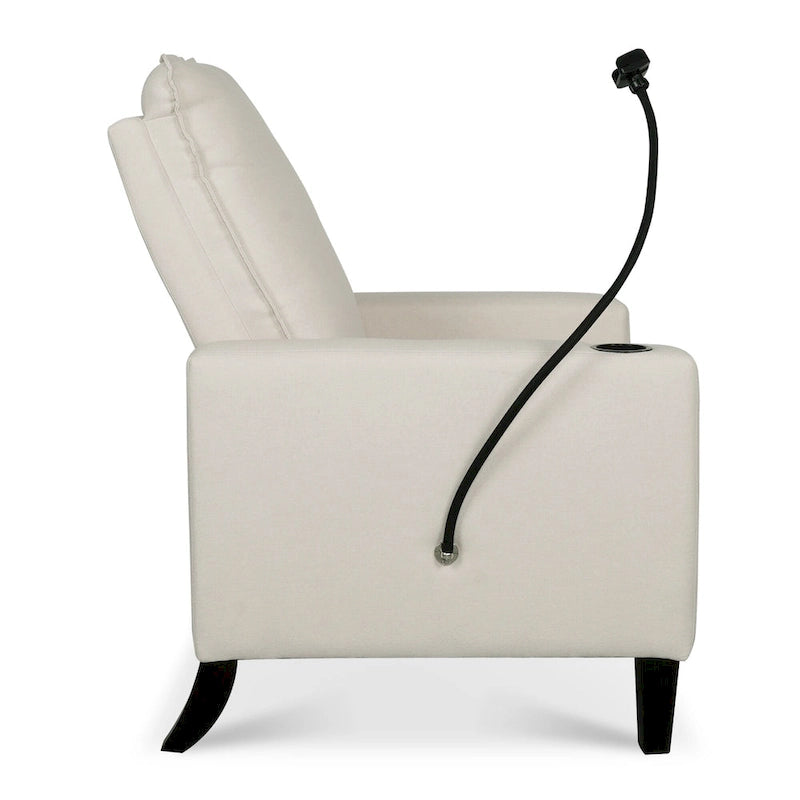 Recliner Chairs for Adults, Adjustable Recliner Sofa with Mobile Phone Holder & Cup Holder
