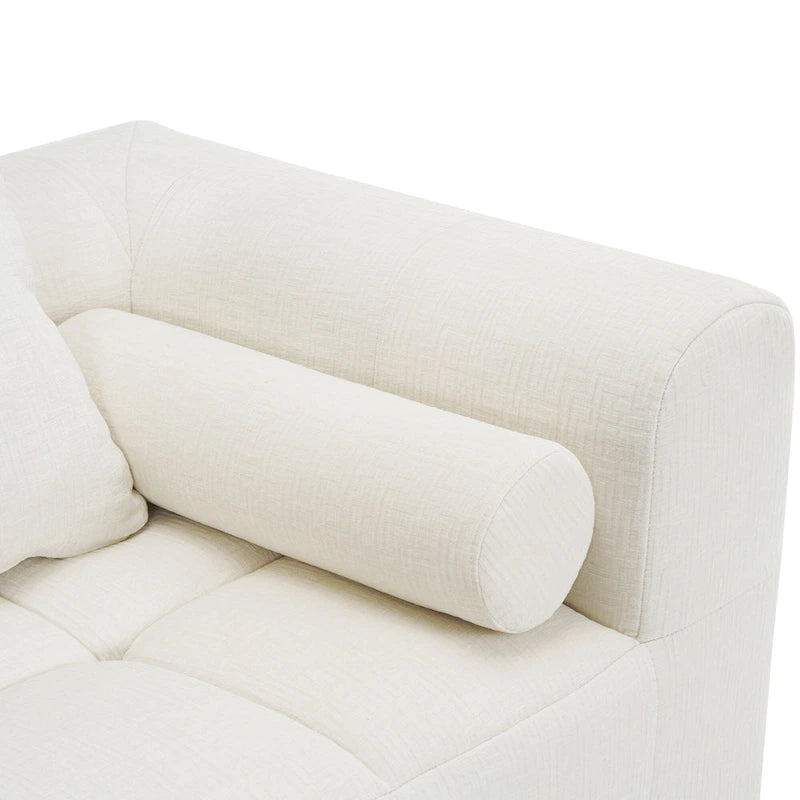 101.2 Chenille Modular Sectional Sofa with Deep Seating, Free-Combined Design and High-Density Foam Construction