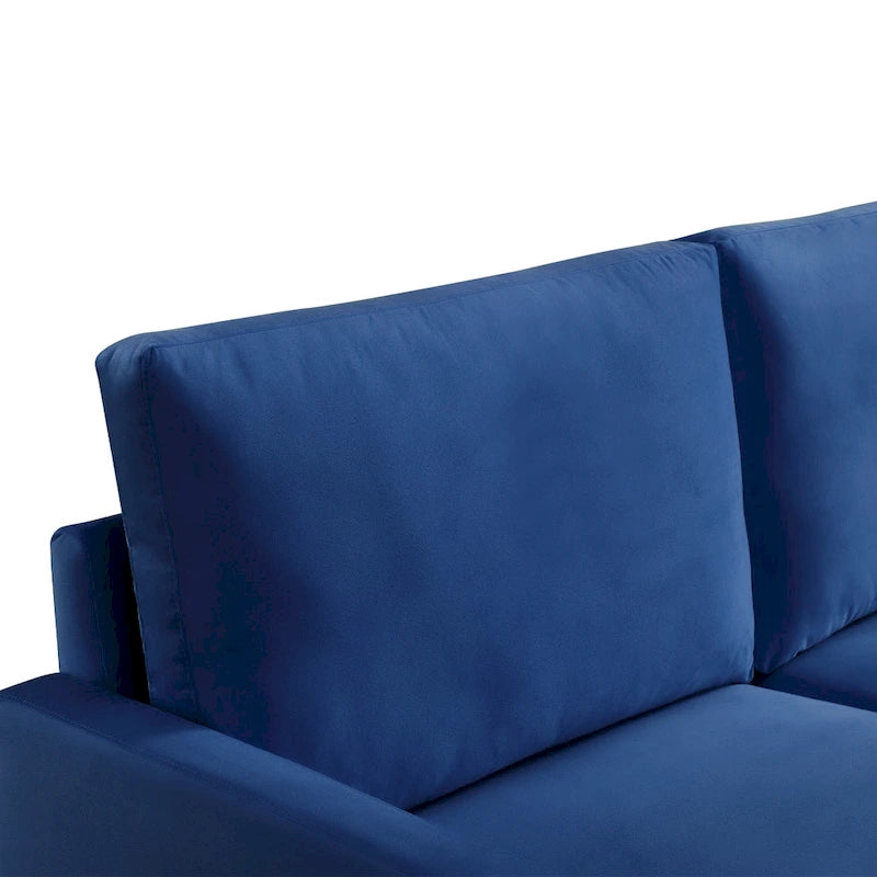 OS Home and Office Furniture 69 Inch Wide Upholstered Sofa with Square Arms
