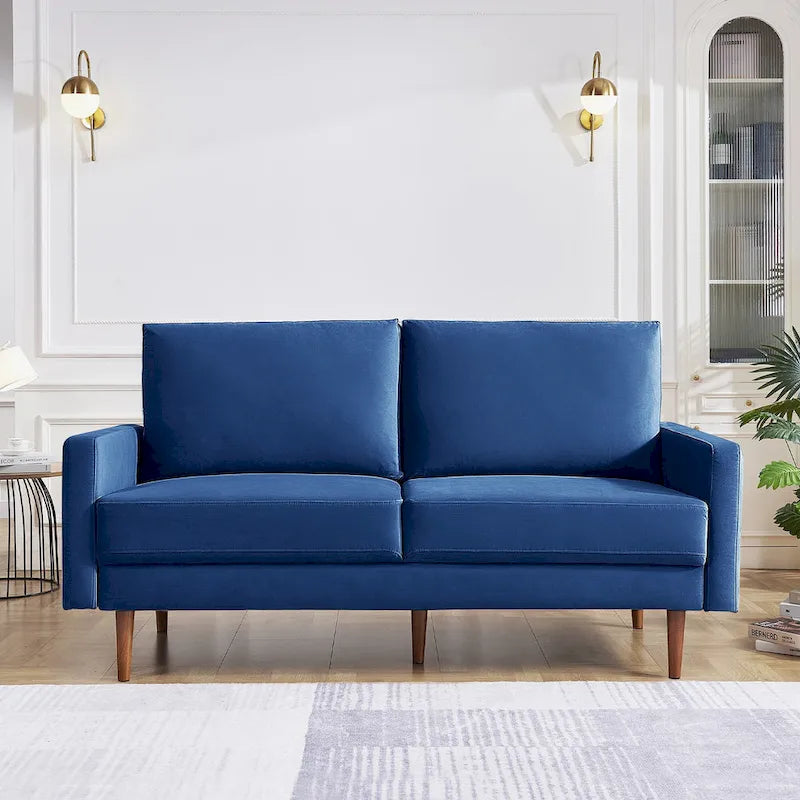 OS Home and Office Furniture 69 Inch Wide Upholstered Sofa with Square Arms