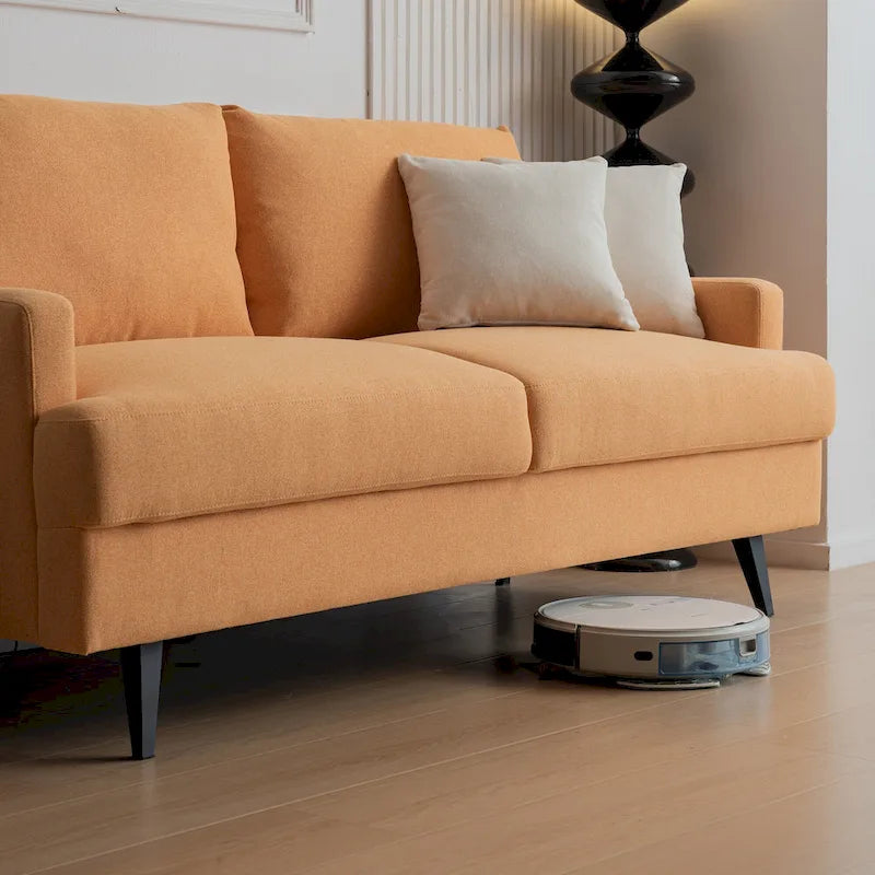 Fabric Upholstered Loveseat Modern Sofa Couch for Living Room Bedroom Apartment
