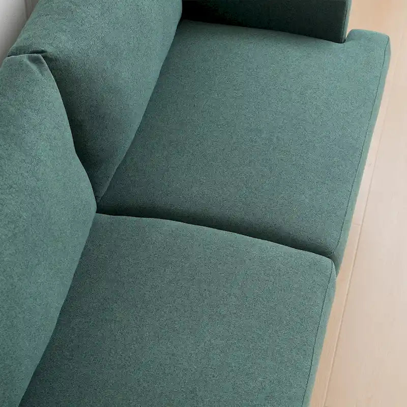 Fabric Upholstered Loveseat Modern Sofa Couch for Living Room Bedroom Apartment
