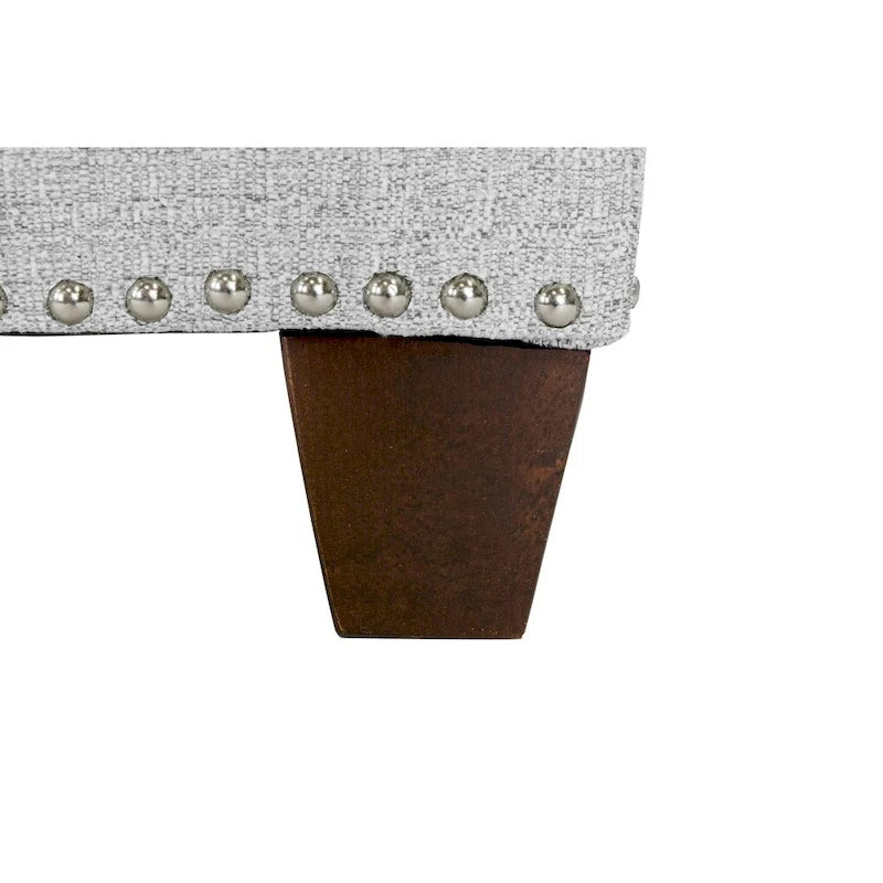 SOLE SECRET DUO 6 Button Nail Linen & Shoe Storage Bench - NOVA