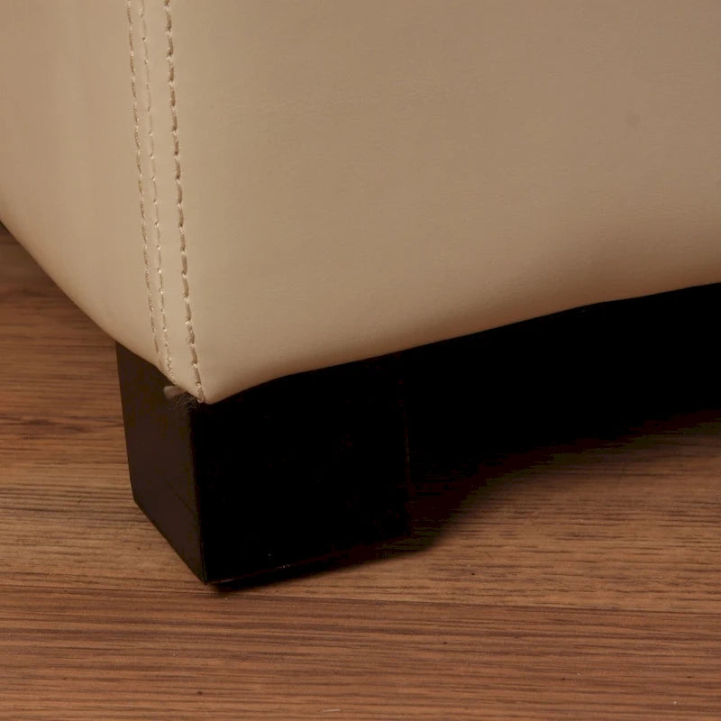 Warehouse of Tiffany Ariel Ivory Wood Storage Bench