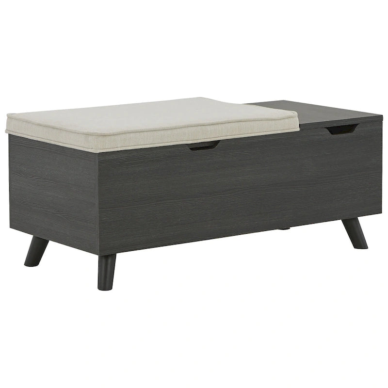 Ashley Furniture Yarlow Gray Storage Bench - 39W x 19D x 17H